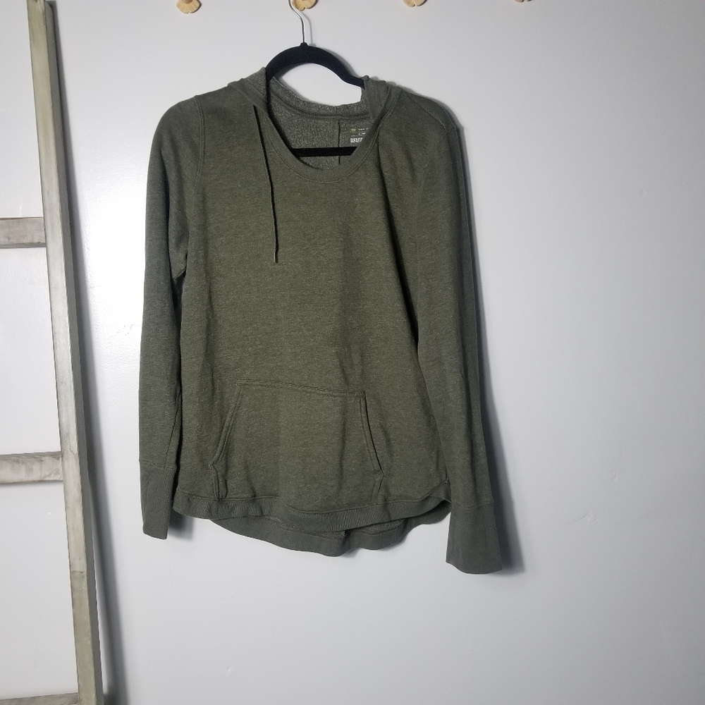 TEK GEAR WOMEN'S GREEN HOODIE SIZE LARGE